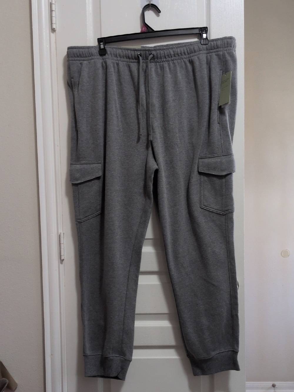 Heather Gray Cargo Fleece Joggers